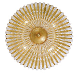 Crystorama Rylee 4 Light Antique Gold Flush Mount