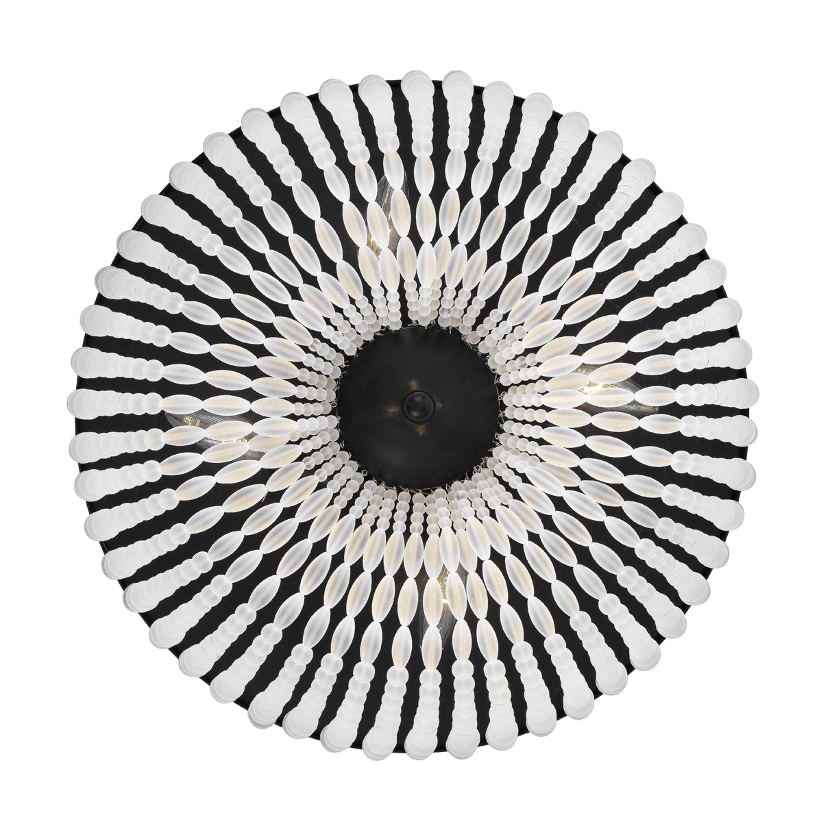 Crystorama Rylee 4 Light Matte Black Flush Mount