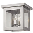 Crystorama Brian Patrick Flynn Hurley 4 Light Polished Nickel Flush Mount