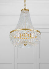 Crystorama Rylee 6 Light Antique Gold Chandelier