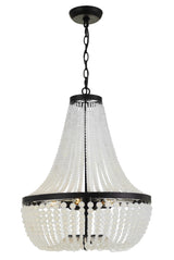Crystorama Rylee 6 Light Matte Black Chandelier