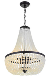 Crystorama Rylee 6 Light Matte Black Chandelier