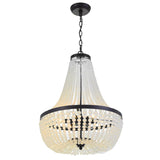 Crystorama Rylee 6 Light Matte Black Chandelier