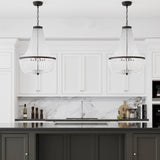Crystorama Rylee 6 Light Matte Black Chandelier