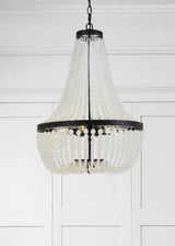 Crystorama Rylee 6 Light Matte Black Chandelier