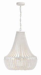 Crystorama Rylee 6 Light Matte White Chandelier