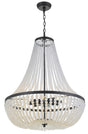Crystorama Rylee 8 Light Matte Black Chandelier