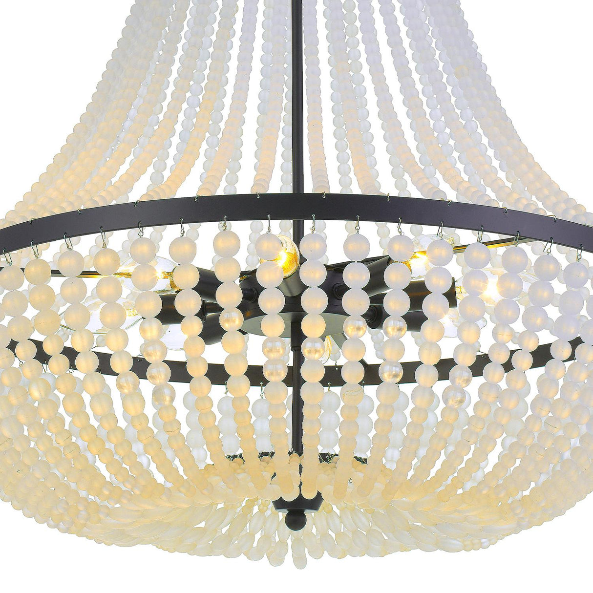 Crystorama Rylee 8 Light Matte Black Chandelier