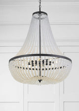 Crystorama Rylee 8 Light Matte Black Chandelier