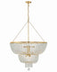 Crystorama Rylee 12 Light Antique Gold Chandelier
