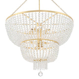 Crystorama Rylee 12 Light Antique Gold Chandelier