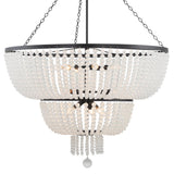Crystorama Rylee 12 Light Matte Black Chandelier