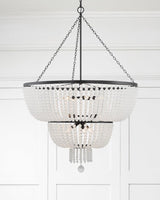Crystorama Rylee 12 Light Matte Black Chandelier
