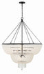 Crystorama Rylee 15 Light Matte Black Chandelier