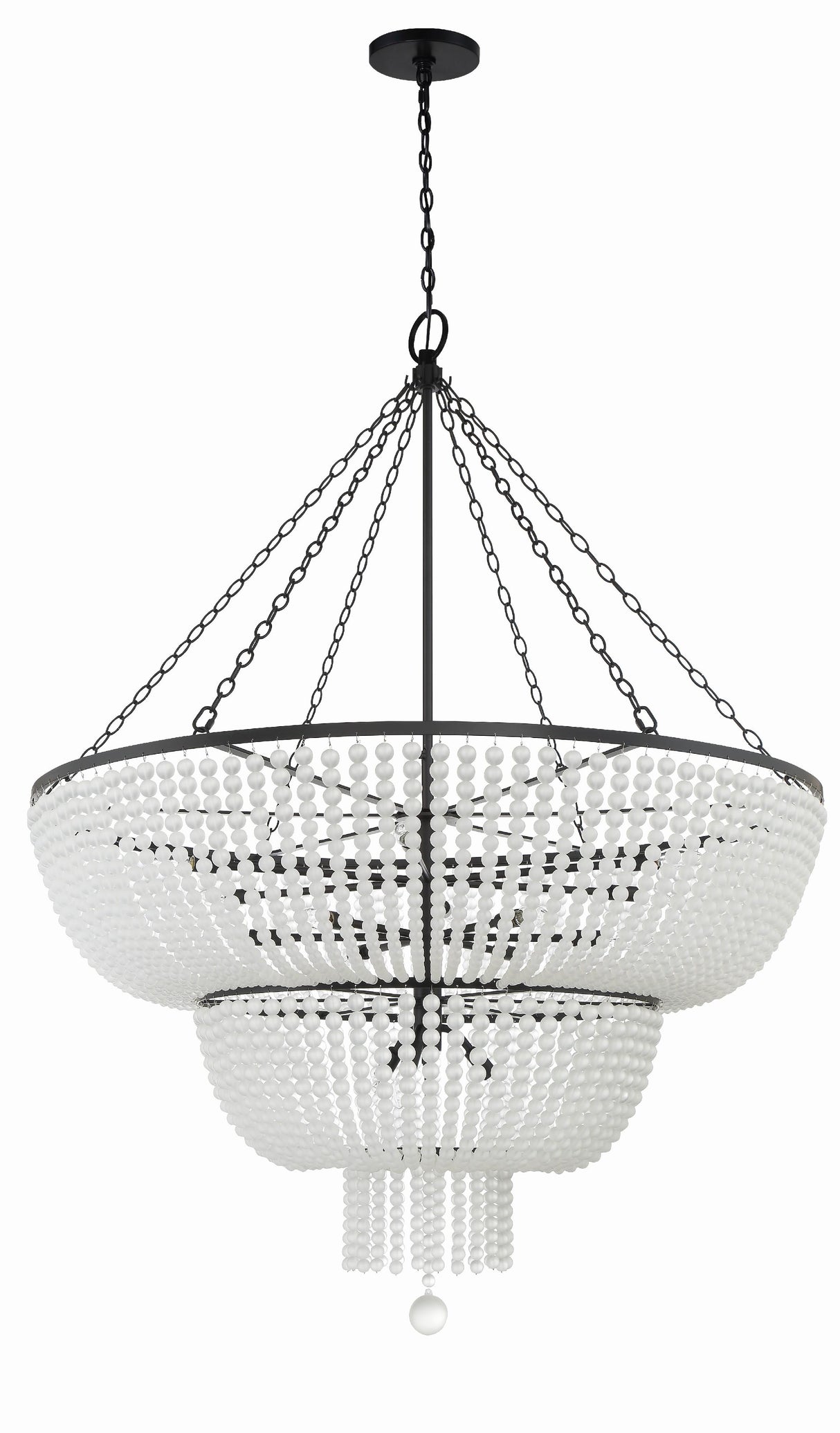 Crystorama Rylee 15 Light Matte Black Chandelier