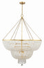 Crystorama Rylee 15 Light Antique Gold Chandelier