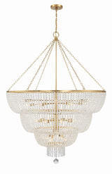 Crystorama Rylee 24 Light Antique Gold Chandelier