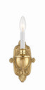 Crystorama Crystorama 1 Light Polished Brass Cast Sconce