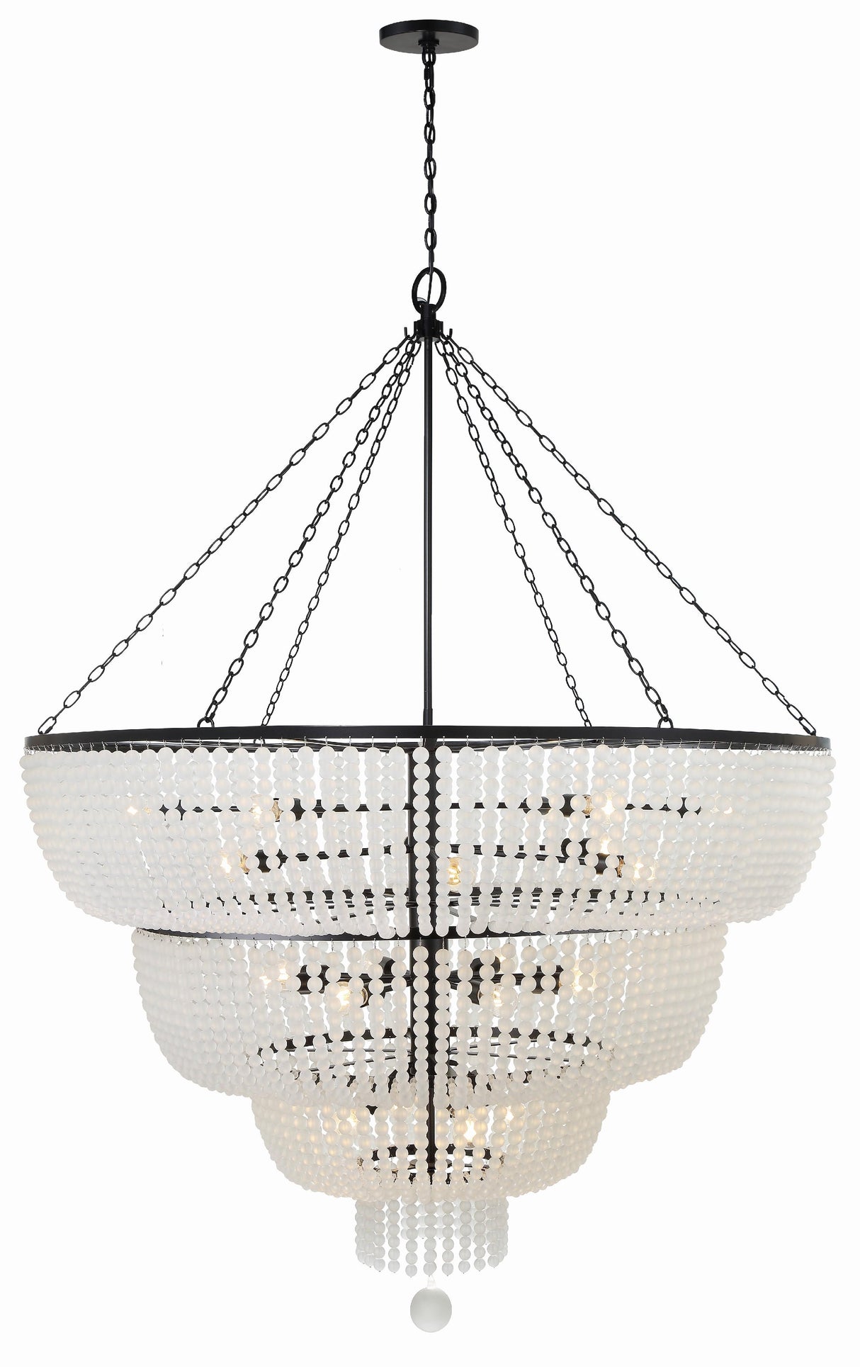 Crystorama Rylee 24 Light Matte Black Chandelier