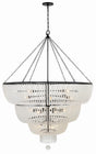 Crystorama Rylee 24 Light Matte Black Chandelier