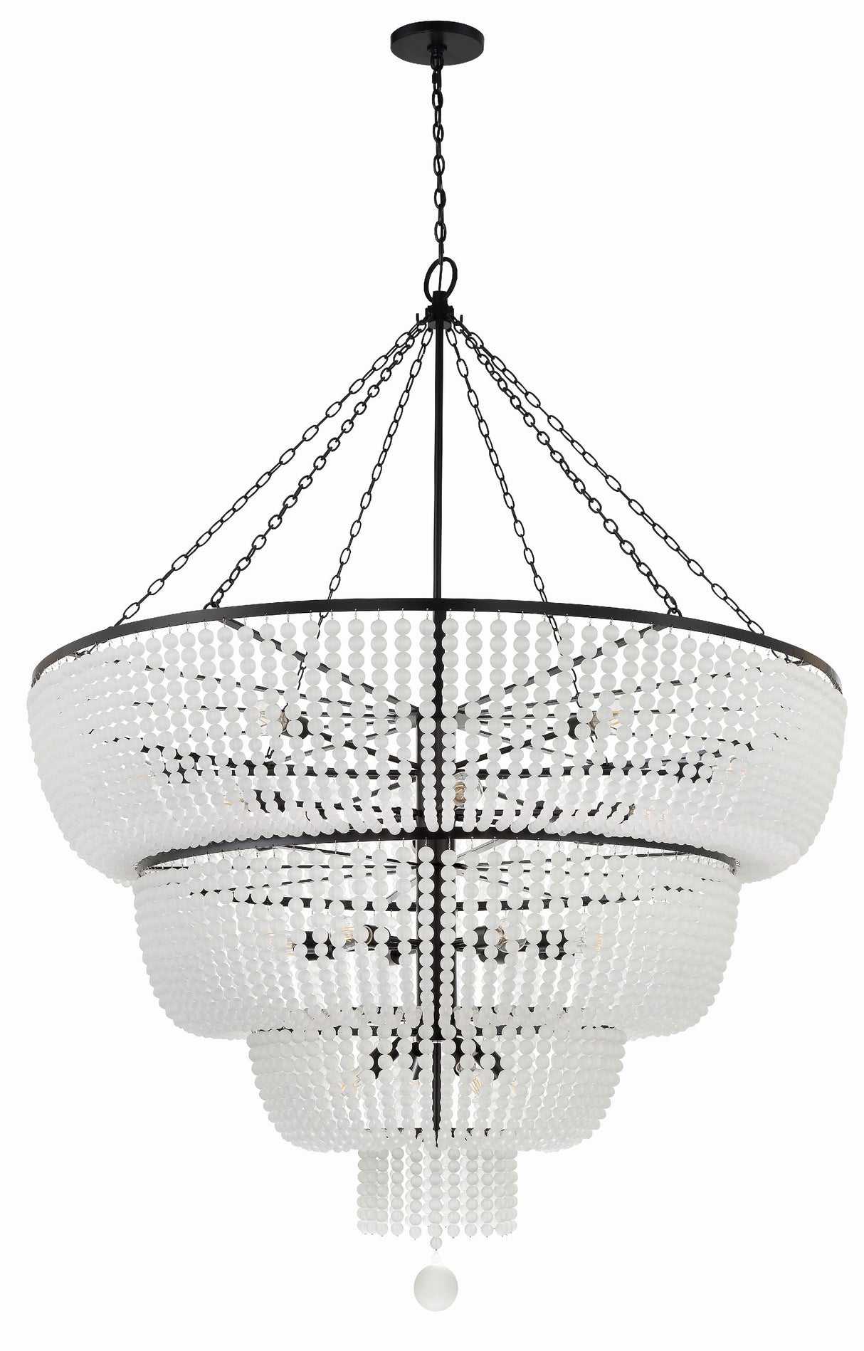 Crystorama Rylee 24 Light Matte Black Chandelier