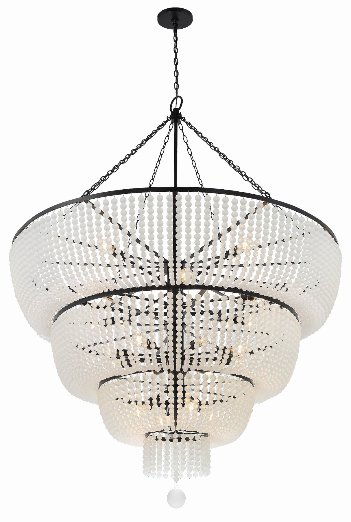 Crystorama Rylee 24 Light Matte Black Chandelier
