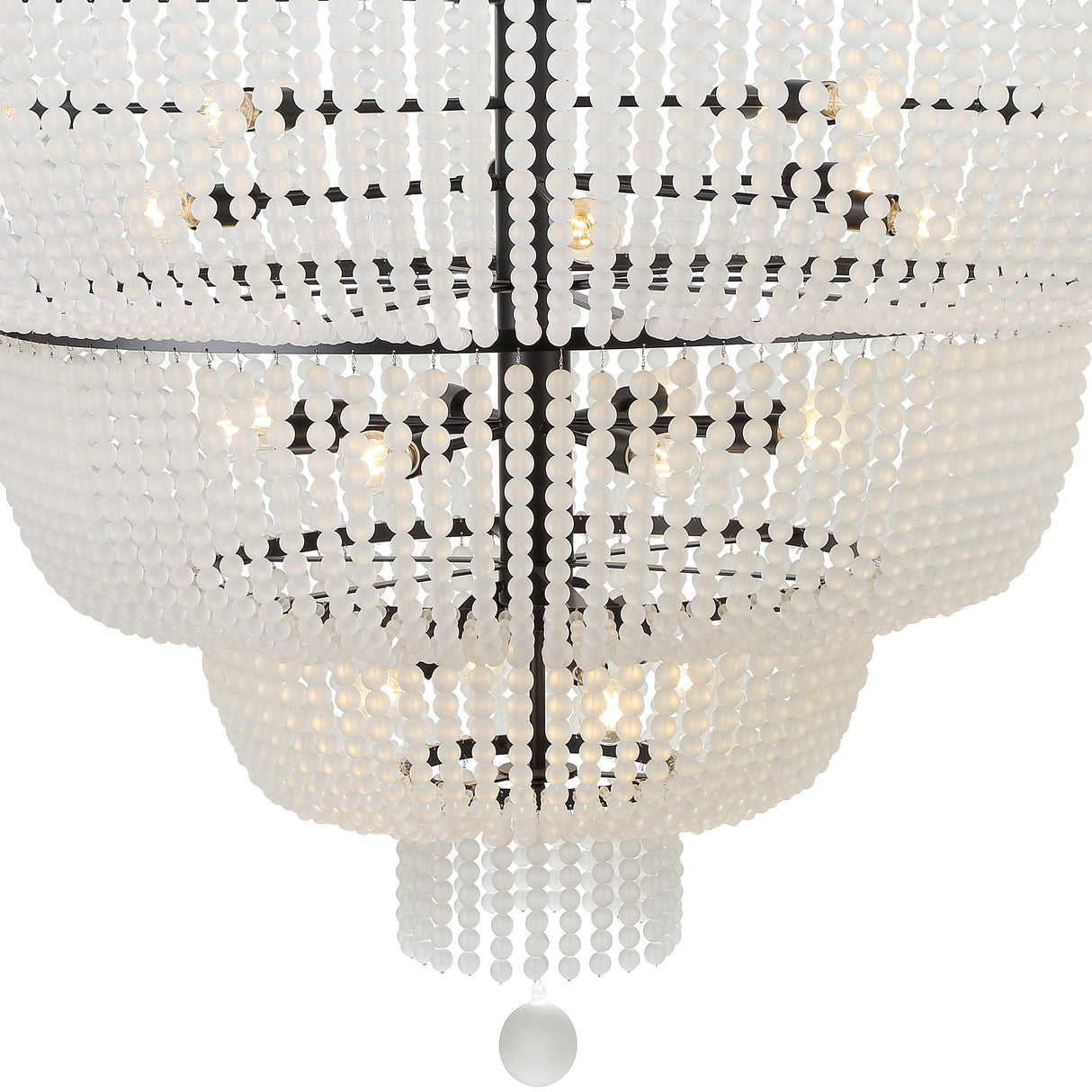 Crystorama Rylee 24 Light Matte Black Chandelier