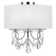 Crystorama Othello 3 Light Polished Chrome Semi Flush Mount