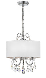 Crystorama Othello 3 Light Swarovski Strass Crystal Polished Chrome Mini Chandelier