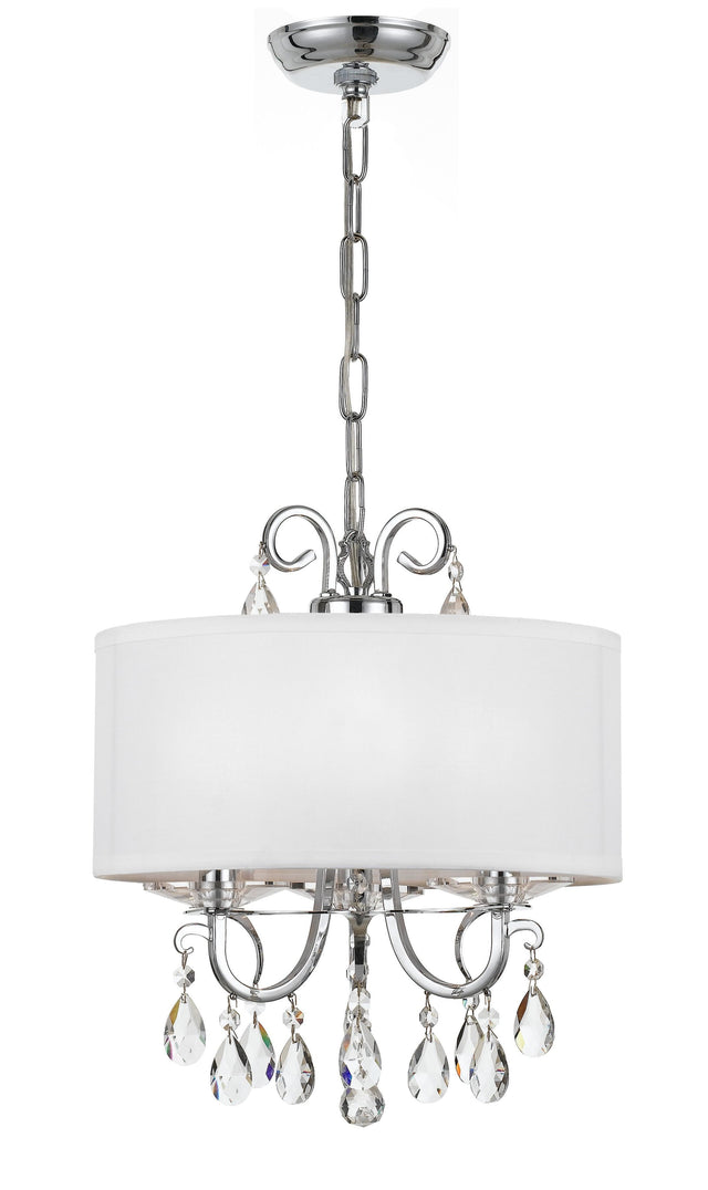 Crystorama Othello 3 Light Spectra Crystal Polished Chrome Mini Chandelier