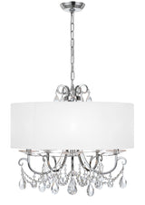 Crystorama Othello 5 Light Swarovski Strass Crystal Polished Chrome Chandelier