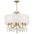 Crystorama Othello 5 Light Vibrant Gold Chandelier