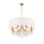Crystorama Othello 8 Light Vibrant Gold Chandelier
