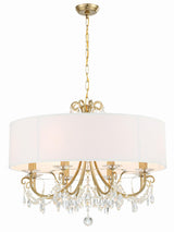 Crystorama Othello 8 Light Vibrant Gold Chandelier