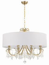 Crystorama Othello 8 Light Vibrant Gold Chandelier