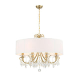 Crystorama Othello 8 Light Vibrant Gold Chandelier