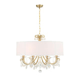 Crystorama Othello 8 Light Vibrant Gold Chandelier