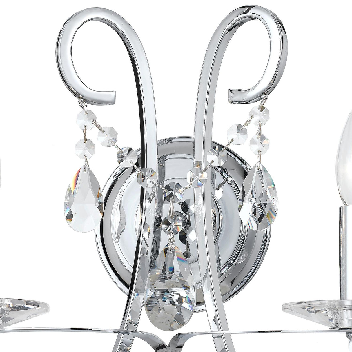 Crystorama Othello 2 Light Polished Chrome Sconce