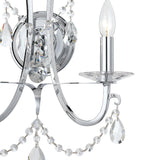 Crystorama Othello 2 Light Polished Chrome Sconce