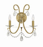 Crystorama Othello 2 Light Vibrant Gold Sconce