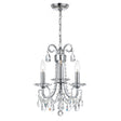 Crystorama Othello 3 Light Polished Chrome Mini Chandelier