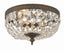 Crystorama Crystorama 2 Light Hand Cut Crystal English Bronze Flush Mount
