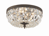 Crystorama Crystorama 3 Light Spectra Crystal English Bronze Flush Mount