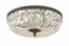 Crystorama Crystorama 3 Light Clear Hand Cut English Bronze Flush Mount