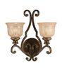 Crystorama Norwalk 2 Light Bronze Umber Sconce
