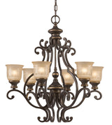 Crystorama Norwalk 6 Light Bronze Umber Chandelier