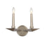 Crystorama Palmer 2 Light Polished Nickel Sconce