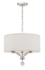 Crystorama Mirage 3 Light Polished Nickel Chandelier