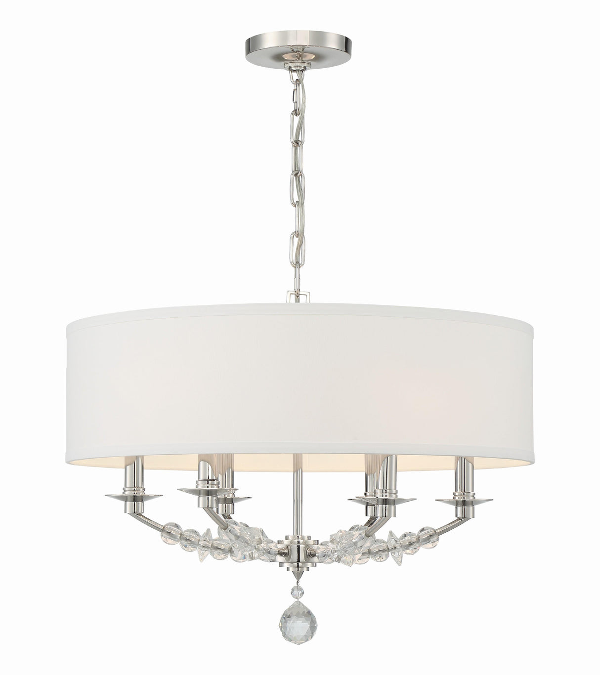 Crystorama Mirage 6 Light Polished Nickel Chandelier