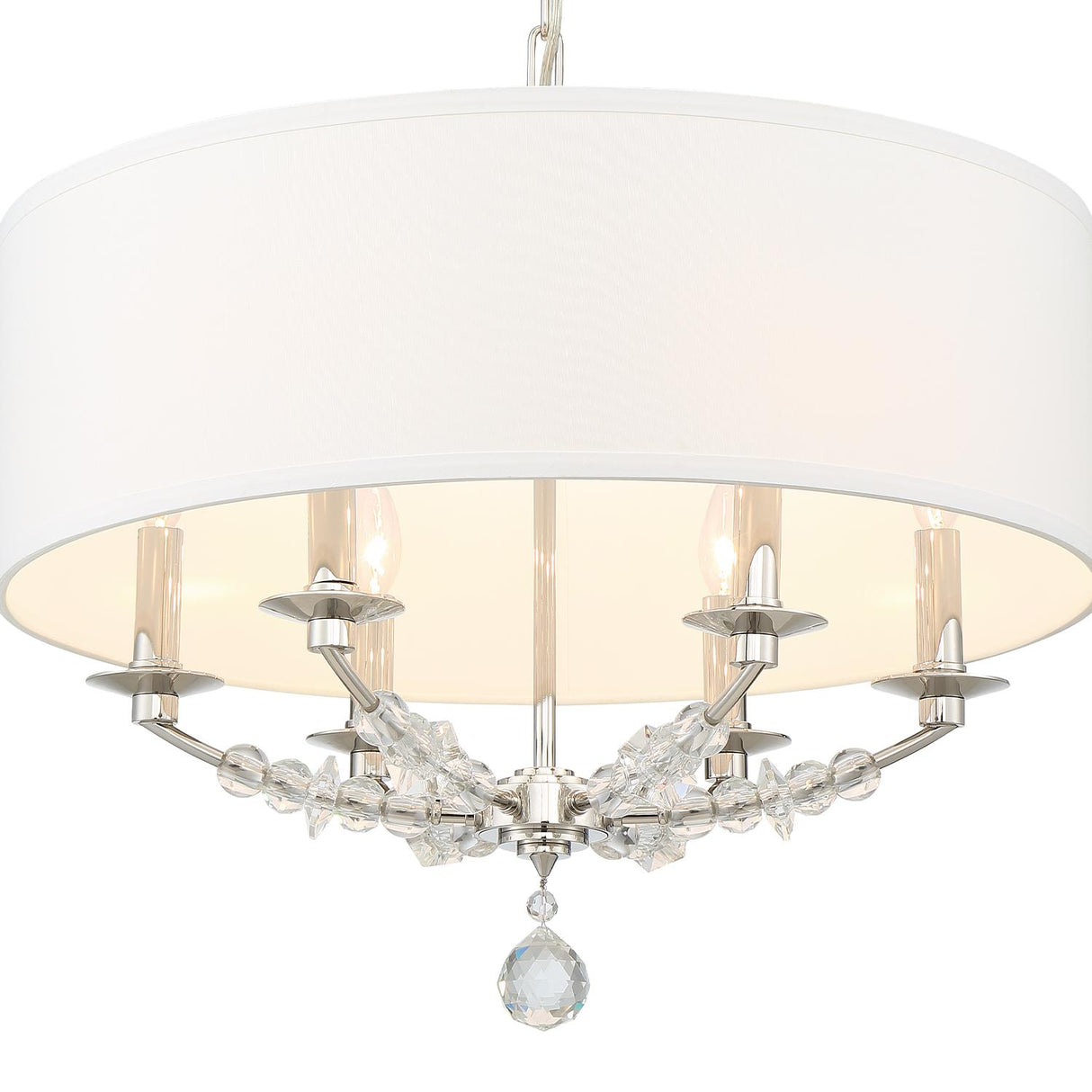 Crystorama Mirage 6 Light Polished Nickel Chandelier